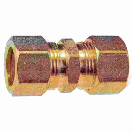 Midwest Fastener 5/8" OD X 5/8" OD Brass Compression Unions 2PK 34506